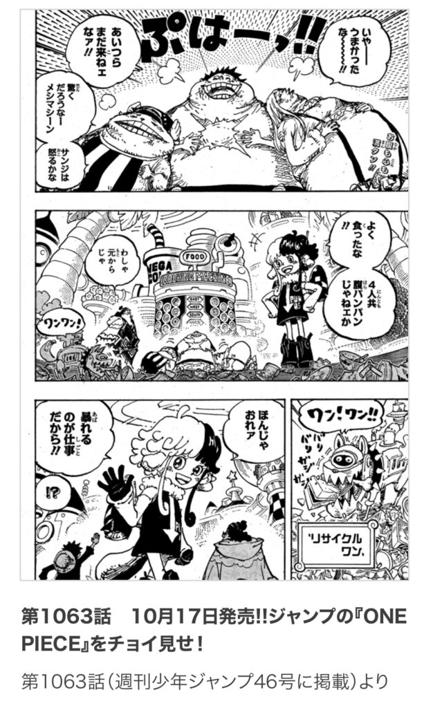 ワンピース1063話ちょい見せ感想&考察 | 漫画考察ブログ
